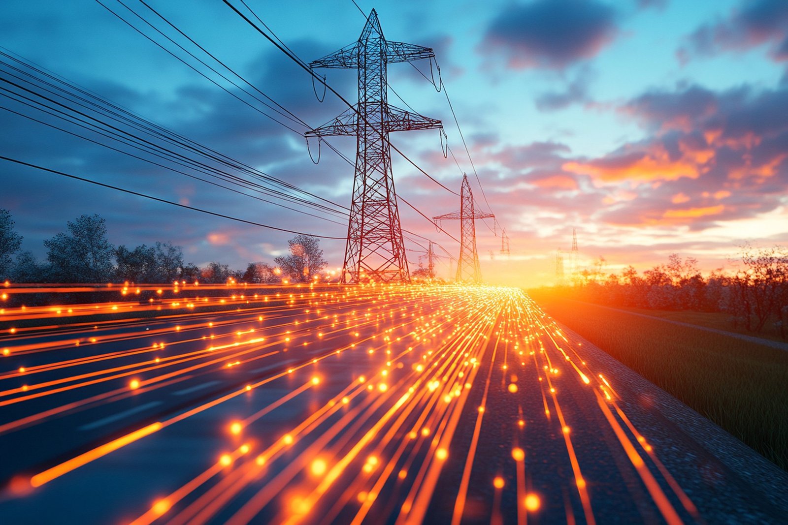 Telekom ve elektrik enerji akışı altyapısı